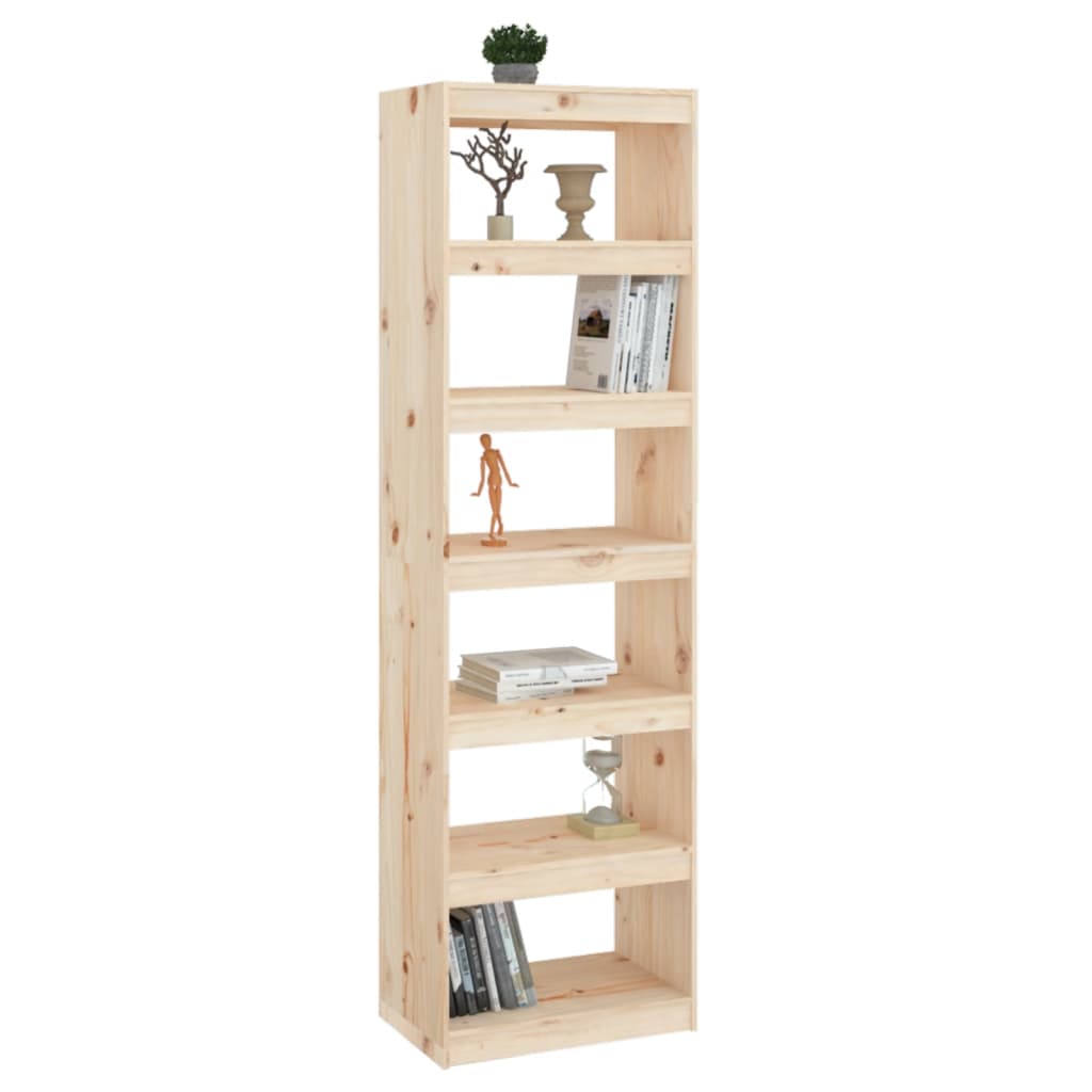 bogreol/rumdeler 60x30x199,5cm massivt fyrretræ