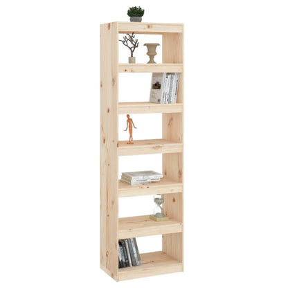 bogreol/rumdeler 60x30x199,5cm massivt fyrretræ