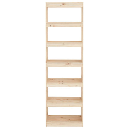 bogreol/rumdeler 60x30x199,5cm massivt fyrretræ
